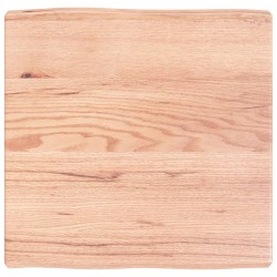 vidaXL Tischplatte 60x60x(2-6) cm Massivholz Behandelt Baumkante