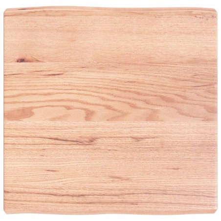 vidaXL Tischplatte 60x60x(2-6) cm Massivholz Behandelt Baumkante