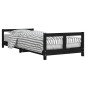 vidaXL Kinderbett Schwarz 80x200 cm Massivholz Kiefer vidaXL Kinderbett Schwarz 80x200 cm Massivholz Kiefer