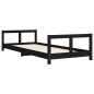 vidaXL Kinderbett Schwarz 80x200 cm Massivholz Kiefer vidaXL Kinderbett Schwarz 80x200 cm Massivholz Kiefer