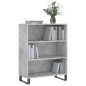 vidaXL Regalschrank Betongrau 69,5x32,5x90 cm Holzwerkstoff vidaXL Regalschrank Betongrau 69,5x32,5x90 cm Holzwerkstoff