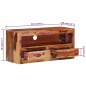 vidaXL TV-Schrank 88x30x40 cm Massivholz vidaXL TV-Schrank 88x30x40 cm Massivholz