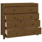 vidaXL Beistellschrank Honigbraun 100x40x90 cm Massivholz Kiefer vidaXL Beistellschrank Honigbraun 100x40x90 cm Massivholz Kiefer