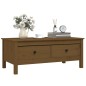 vidaXL Couchtisch Honigbraun 100x50x40 cm Massivholz Kiefer vidaXL Couchtisch Honigbraun 100x50x40 cm Massivholz Kiefer