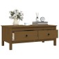 vidaXL Couchtisch Honigbraun 100x50x40 cm Massivholz Kiefer vidaXL Couchtisch Honigbraun 100x50x40 cm Massivholz Kiefer