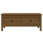 vidaXL Couchtisch Honigbraun 100x50x40 cm Massivholz Kiefer vidaXL Couchtisch Honigbraun 100x50x40 cm Massivholz Kiefer