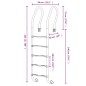 vidaXL Pool-Leiter 54x38x211 cm Edelstahl 304 vidaXL Pool-Leiter 54x38x211 cm Edelstahl 304