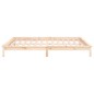 vidaXL Massivholzbett mit LEDs 200x200 cm vidaXL Massivholzbett mit LEDs 200x200 cm
