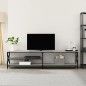 vidaXL TV-Schrank Grau Sonoma 200x40x50 cm Holzwerkstoff und Metall vidaXL TV-Schrank Grau Sonoma 200x40x50 cm Holzwerkstoff und Metall