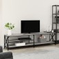 vidaXL TV-Schrank Grau Sonoma 200x40x50 cm Holzwerkstoff und Metall vidaXL TV-Schrank Grau Sonoma 200x40x50 cm Holzwerkstoff und Metall