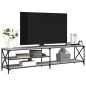 vidaXL TV-Schrank Grau Sonoma 200x40x50 cm Holzwerkstoff und Metall vidaXL TV-Schrank Grau Sonoma 200x40x50 cm Holzwerkstoff und Metall
