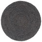 vidaXL Tischsets 6 Stk. Uni Dunkelgrau 38 cm Rund Jute vidaXL Tischsets 6 Stk. Uni Dunkelgrau 38 cm Rund Jute