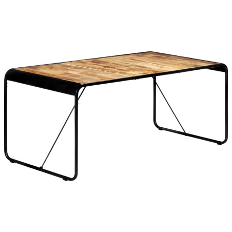 vidaXL Esstisch 180 x 90 x 76 cm Raues Mango-Massivholz