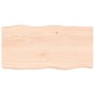 vidaXL Tischplatte 100x50x6 cm Massivholz Eiche Unbehandelt Baumkante vidaXL Tischplatte 100x50x6 cm Massivholz Eiche Unbehandelt Baumkante