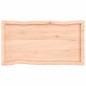 vidaXL Tischplatte 100x50x6 cm Massivholz Eiche Unbehandelt Baumkante vidaXL Tischplatte 100x50x6 cm Massivholz Eiche Unbehandelt Baumkante