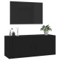 vidaXL TV-Wandschrank Schwarz 100x34,5x40 cm vidaXL TV-Wandschrank Schwarz 100x34,5x40 cm