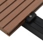 WPC Massive Terrassendielen mit Zubehör 16 m² 2,2 m Hellbraun WPC Massive Terrassendielen mit Zubehör 16 m² 2,2 m Hellbraun