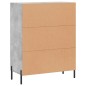 vidaXL Sideboard Betongrau 69,5x34x90 cm Holzwerkstoff vidaXL Sideboard Betongrau 69,5x34x90 cm Holzwerkstoff