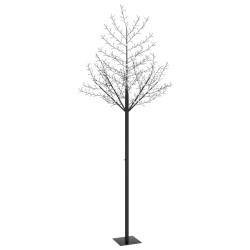 vidaXL Weihnachtsbaum 600 LEDs Warmweißes Licht Kirschblüten 300 cm