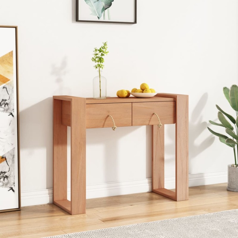 vidaXL Konsolentisch 90x35x75 cm Teak Massivholz vidaXL Konsolentisch 90x35x75 cm Teak Massivholz