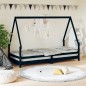 vidaXL Kinderbett Schwarz 80x200 cm Massivholz Kiefer vidaXL Kinderbett Schwarz 80x200 cm Massivholz Kiefer