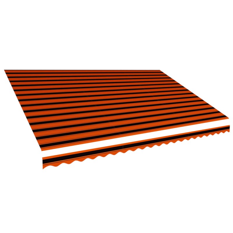 vidaXL Markisenbespannung Canvas Orange & Braun 500x300 cm vidaXL Markisenbespannung Canvas Orange & Braun 500x300 cm