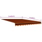 vidaXL Markisenbespannung Canvas Orange & Braun 500x300 cm vidaXL Markisenbespannung Canvas Orange & Braun 500x300 cm