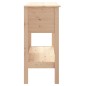 vidaXL Konsolentisch 75x35x75 cm Massivholz Kiefer