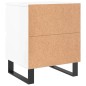vidaXL Nachttische 2 Stk. Hochglanz-Weiß 40x35x50 cm Holzwerkstoff vidaXL Nachttische 2 Stk. Hochglanz-Weiß 40x35x50 cm Holzwerkstoff