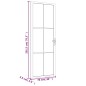 vidaXL Innentür 76x201,5 cm Schwarz ESG-Glas und Aluminium vidaXL Innentür 76x201,5 cm Schwarz ESG-Glas und Aluminium