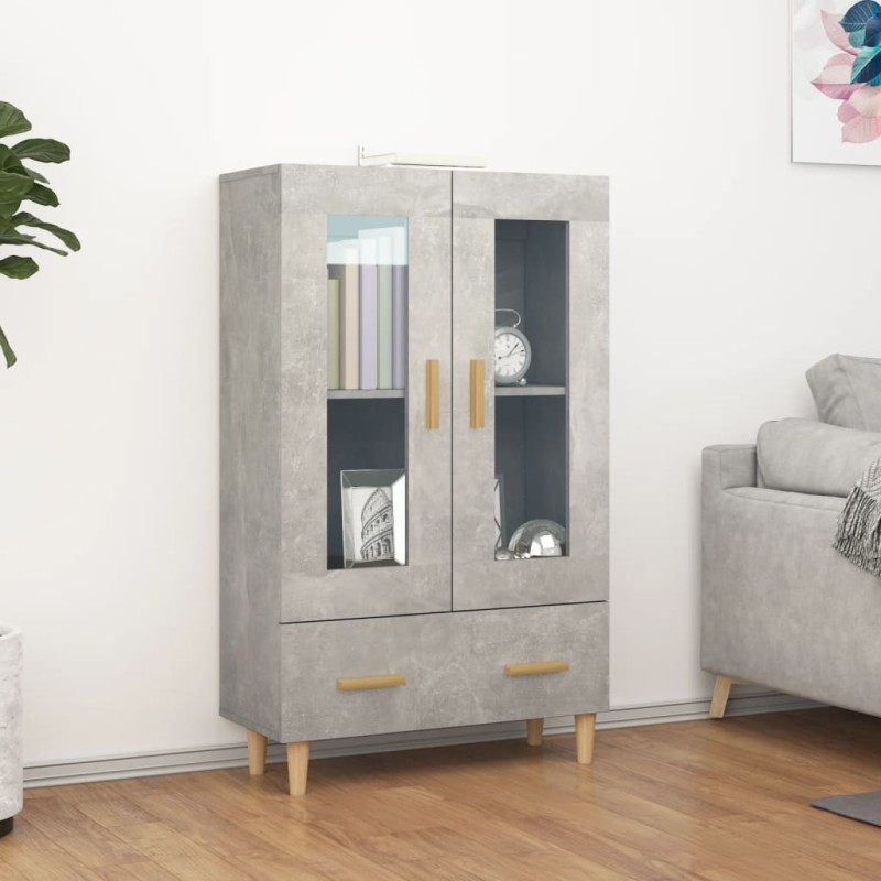 vidaXL Highboard Betongrau 70x31x115 cm Holzwerkstoff vidaXL Highboard Betongrau 70x31x115 cm Holzwerkstoff