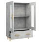 vidaXL Highboard Betongrau 70x31x115 cm Holzwerkstoff vidaXL Highboard Betongrau 70x31x115 cm Holzwerkstoff