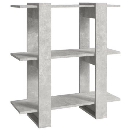 vidaXL Bücherregal/Raumteiler Betongrau 80x30x87 cm