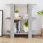 vidaXL Bücherregal/Raumteiler Betongrau 80x30x87 cm vidaXL Bücherregal/Raumteiler Betongrau 80x30x87 cm