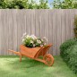 vidaXL Pflanzgefäß Schubkarre-Design 128x45,5x43 cm Massivholz Tanne vidaXL Pflanzgefäß Schubkarre-Design 128x45,5x43 cm Massivholz Tanne