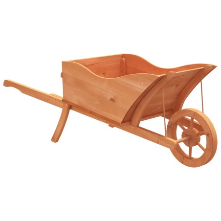 vidaXL Pflanzgefäß Schubkarre-Design 128x45,5x43 cm Massivholz Tanne
