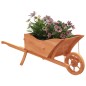 vidaXL Pflanzgefäß Schubkarre-Design 128x45,5x43 cm Massivholz Tanne vidaXL Pflanzgefäß Schubkarre-Design 128x45,5x43 cm Massivholz Tanne
