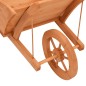 vidaXL Pflanzgefäß Schubkarre-Design 128x45,5x43 cm Massivholz Tanne vidaXL Pflanzgefäß Schubkarre-Design 128x45,5x43 cm Massivholz Tanne