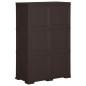 vidaXL Kunststoffschrank 79x43x125 cm Holzdesign Braun vidaXL Kunststoffschrank 79x43x125 cm Holzdesign Braun