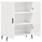 vidaXL Sideboard Hochglanz-Weiß 69,5x34x90 cm Holzwerkstoff vidaXL Sideboard Hochglanz-Weiß 69,5x34x90 cm Holzwerkstoff