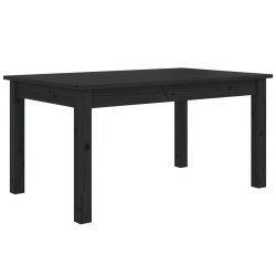 vidaXL Couchtisch Schwarz 80x50x40 cm Massivholz Kiefer