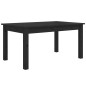 vidaXL Couchtisch Schwarz 80x50x40 cm Massivholz Kiefer vidaXL Couchtisch Schwarz 80x50x40 cm Massivholz Kiefer
