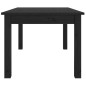 vidaXL Couchtisch Schwarz 80x50x40 cm Massivholz Kiefer vidaXL Couchtisch Schwarz 80x50x40 cm Massivholz Kiefer