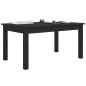 vidaXL Couchtisch Schwarz 80x50x40 cm Massivholz Kiefer vidaXL Couchtisch Schwarz 80x50x40 cm Massivholz Kiefer