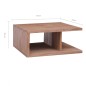 vidaXL Couchtisch 70 x 70 x 30 cm Massivholz Teak vidaXL Couchtisch 70 x 70 x 30 cm Massivholz Teak