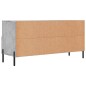 vidaXL TV-Schrank Betongrau 102x36x50 cm Holzwerkstoff vidaXL TV-Schrank Betongrau 102x36x50 cm Holzwerkstoff