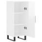 vidaXL Sideboard Hochglanz-Weiß 34,5x34x90 cm Holzwerkstoff vidaXL Sideboard Hochglanz-Weiß 34,5x34x90 cm Holzwerkstoff