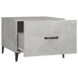 vidaXL Couchtisch mit Metallbeinen Betongrau 50x50x40 cm vidaXL Couchtisch mit Metallbeinen Betongrau 50x50x40 cm