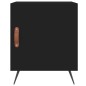 vidaXL Nachttisch Schwarz 40x40x50 cm Holzwerkstoff vidaXL Nachttisch Schwarz 40x40x50 cm Holzwerkstoff