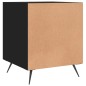 vidaXL Nachttisch Schwarz 40x40x50 cm Holzwerkstoff vidaXL Nachttisch Schwarz 40x40x50 cm Holzwerkstoff
